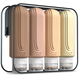 Mrsdry travel bottles show a 3-layer leak-proof design to secure liquids in luggage.