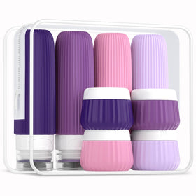 Mrsdry travel bottles 3oz set for organized carry-on toiletries