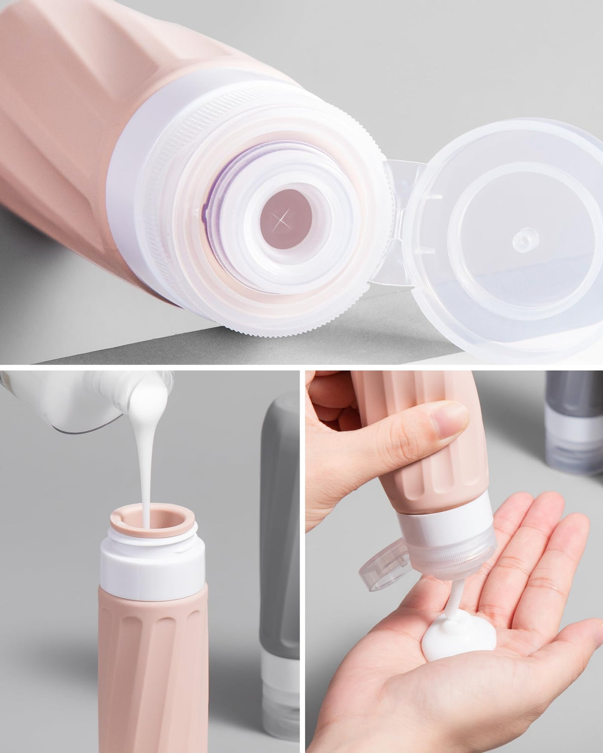 Mrsdry silicone cream jars 3oz ideal for skincare on the go.