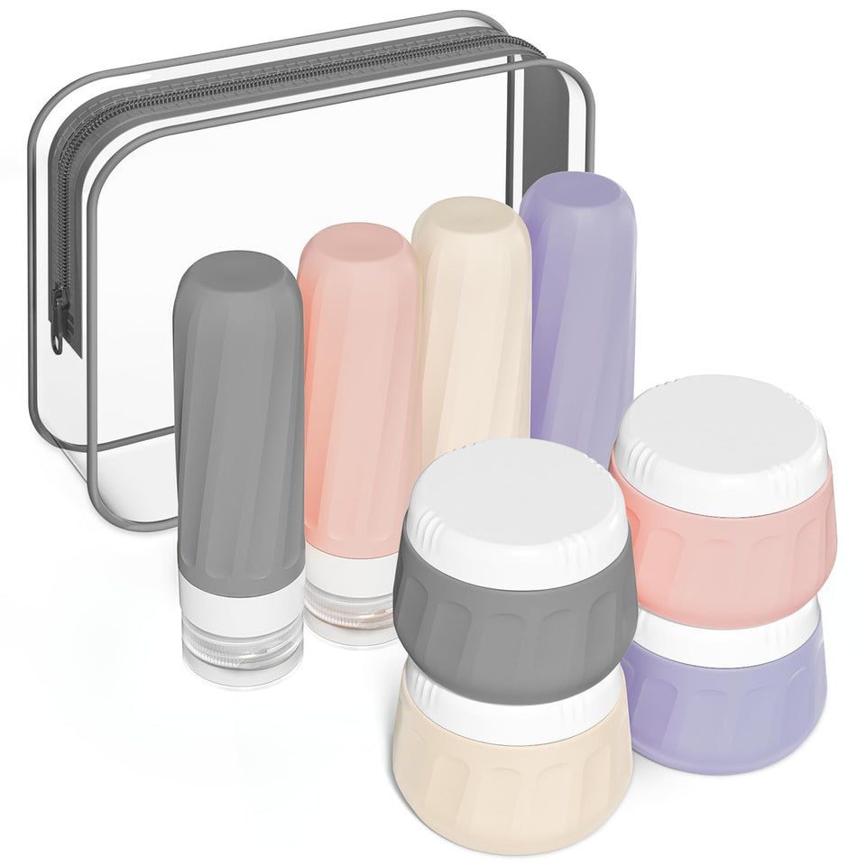 Mrsdry travel squeeze bottles 3oz for compact carry-on organization.
