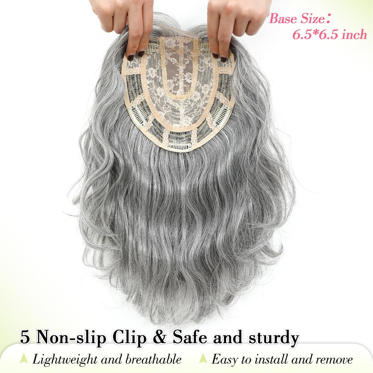 Ms Taj secure clip-in system snaps in seconds for easy daily use