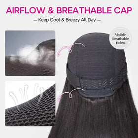 3D dome cap and rose net ensure breathable comfort.