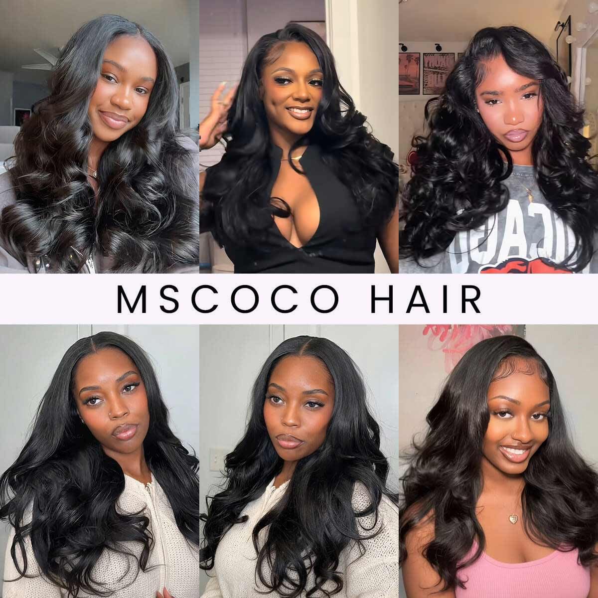 Mscoco V Part Wig glueless wear for fast styling