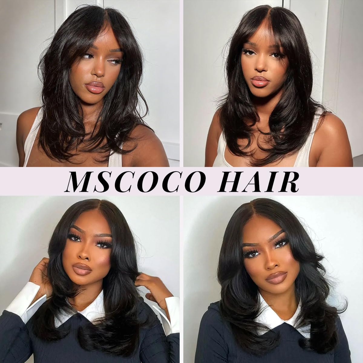 mscoco Wear and Go wig ready for quick, effortless wear.