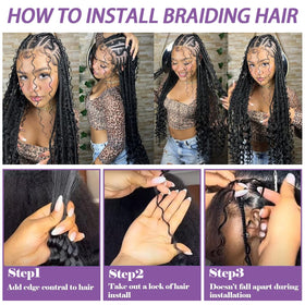 MsDanna natural color braiding hair blends with many skin tones.