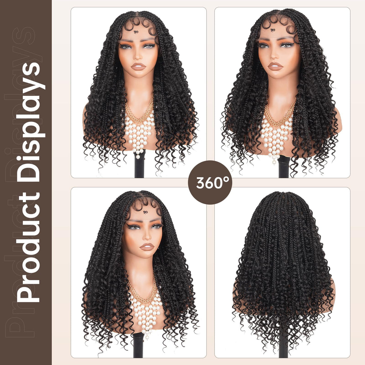 MS.FEEL Hand-tied braids create authentic texture and volume.