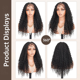 MS.FEEL Hand-tied braids create authentic texture and volume.