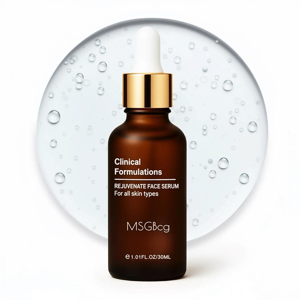 MSGBcg Ageless serum bottle with pump for effortless daily application and precise dosing.
