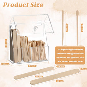 MSHUNKEJI large wooden wax stick for full-body waxing coverage.