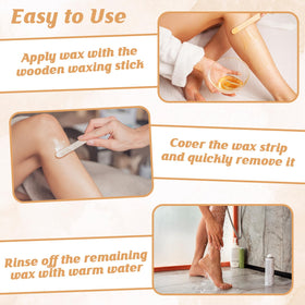 MSHUNKEJI pointed eye and lip wax applicator for delicate areas.