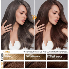 Lush lather of Msktasy Coffee dye for even color deposition