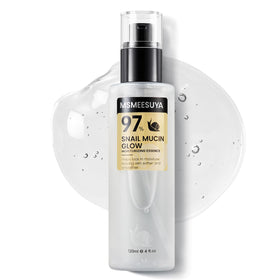 MSMEESUYA snail mucin 97% serum bottle for daily hydration.