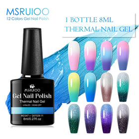 MSRUIOO LED/UV cure compatible for quick, durable shine.
