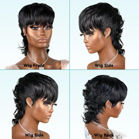 MSVIKI Brazilian virgin body-wave wig showcases soft, flowing waves