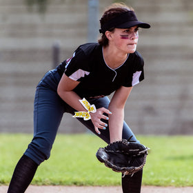 MTLEE softball hair bow on ponytail stays in place during runs.