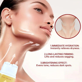 Mtmult AH-8 neck-decolletage tightening on delicate skin for a smoother décolletage.