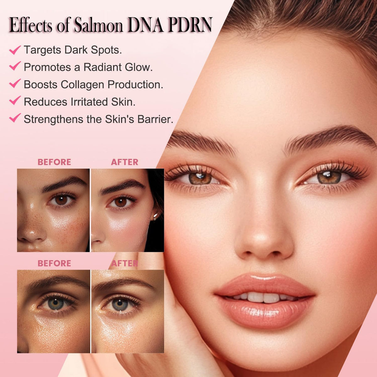 Application shot demonstrates gentle pat-in technique and hydration.