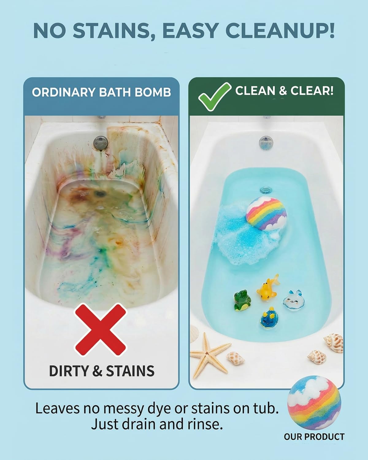 MTSIXBS Easter-themed bath bombs display colorful fizz and bubbles