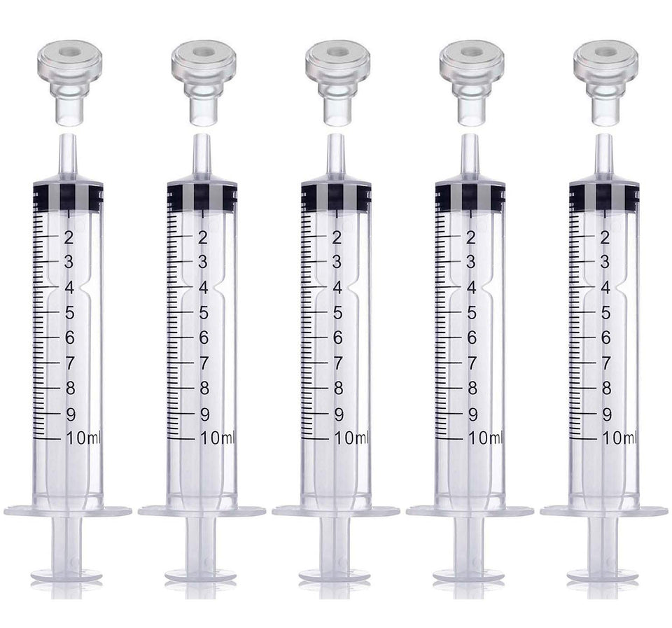 MUB 5-pack 10ml syringe kit with injection adapters for easy perfume transfer