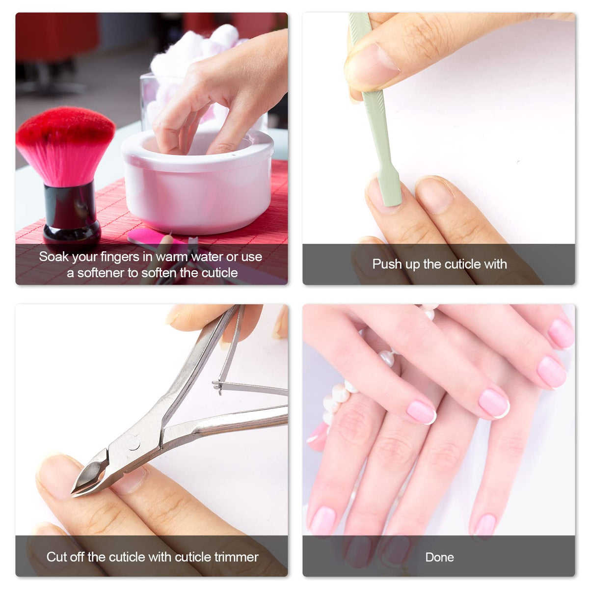 Mudder cuticle nippers curved-handle design for comfort