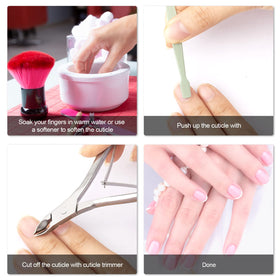 Mudder cuticle nippers curved-handle design for comfort