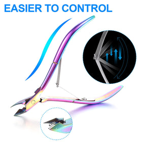 Mudder cuticle nippers curved handles ergonomic design for ease of use