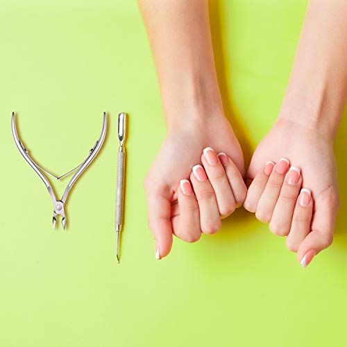 Mudder cuticle nippers trimming near the cuticle area with control