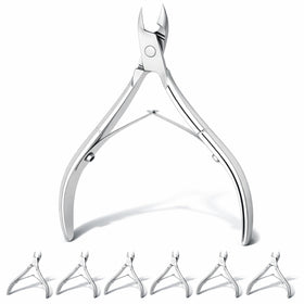 Mudder cuticle nippers close-up with pointed blade for precise trimming
