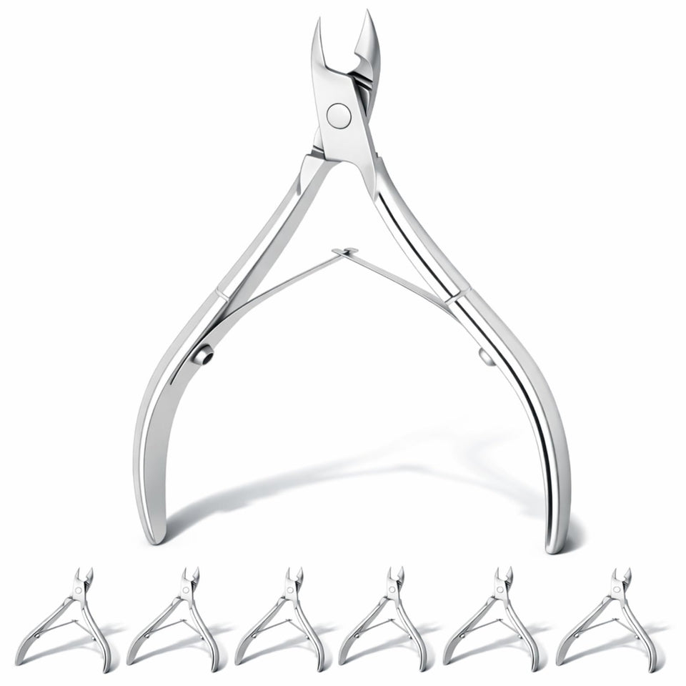 Mudder cuticle nippers close-up with pointed blade for precise trimming