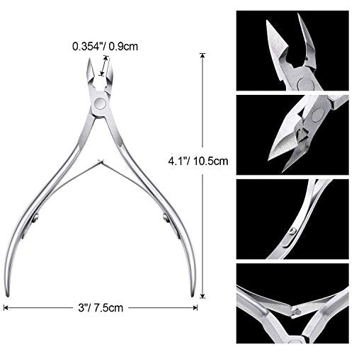 Mudder cuticle nippers in durable stainless steel construction