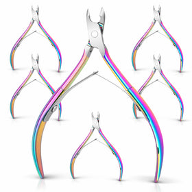 Mudder cuticle nippers stainless steel front view for precise trimming near nails
