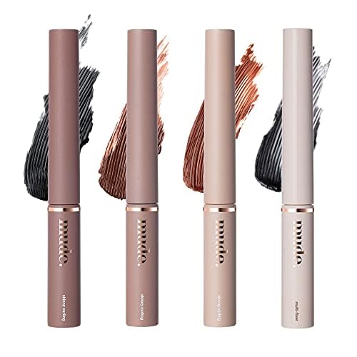 mude Inspire Skinny Curling Mascara wand close-up for precise, clump-free definition