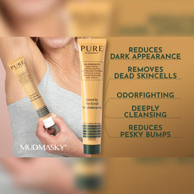 MUDMASKY Pure texture close-up showing soft, creamy formula