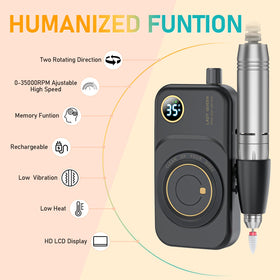 MUGLE handpiece delivering low heat and low vibration for comfort.