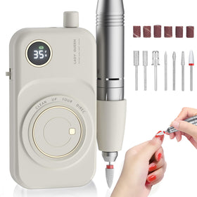 mUGLE portable nail drill 35000RPM for quick acrylic and gel removal