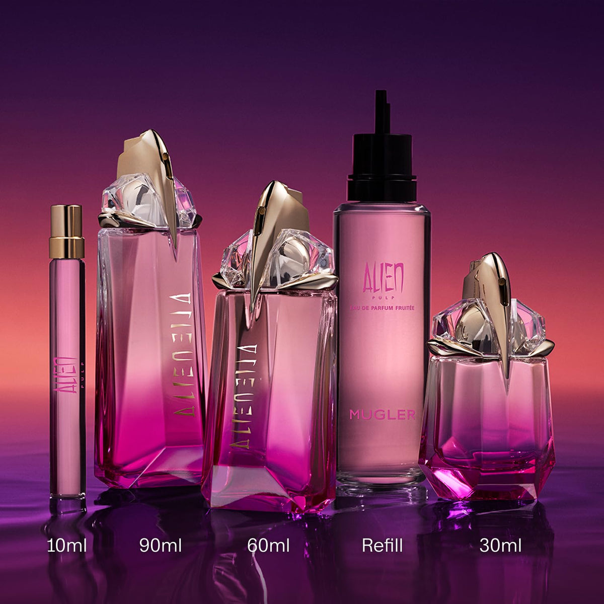 Mugler Alien Pulp bottle design conveys prestige on vanity