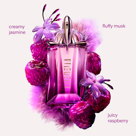 Mugler Alien Pulp bottle showcases jasmine for a creamy floral heart.