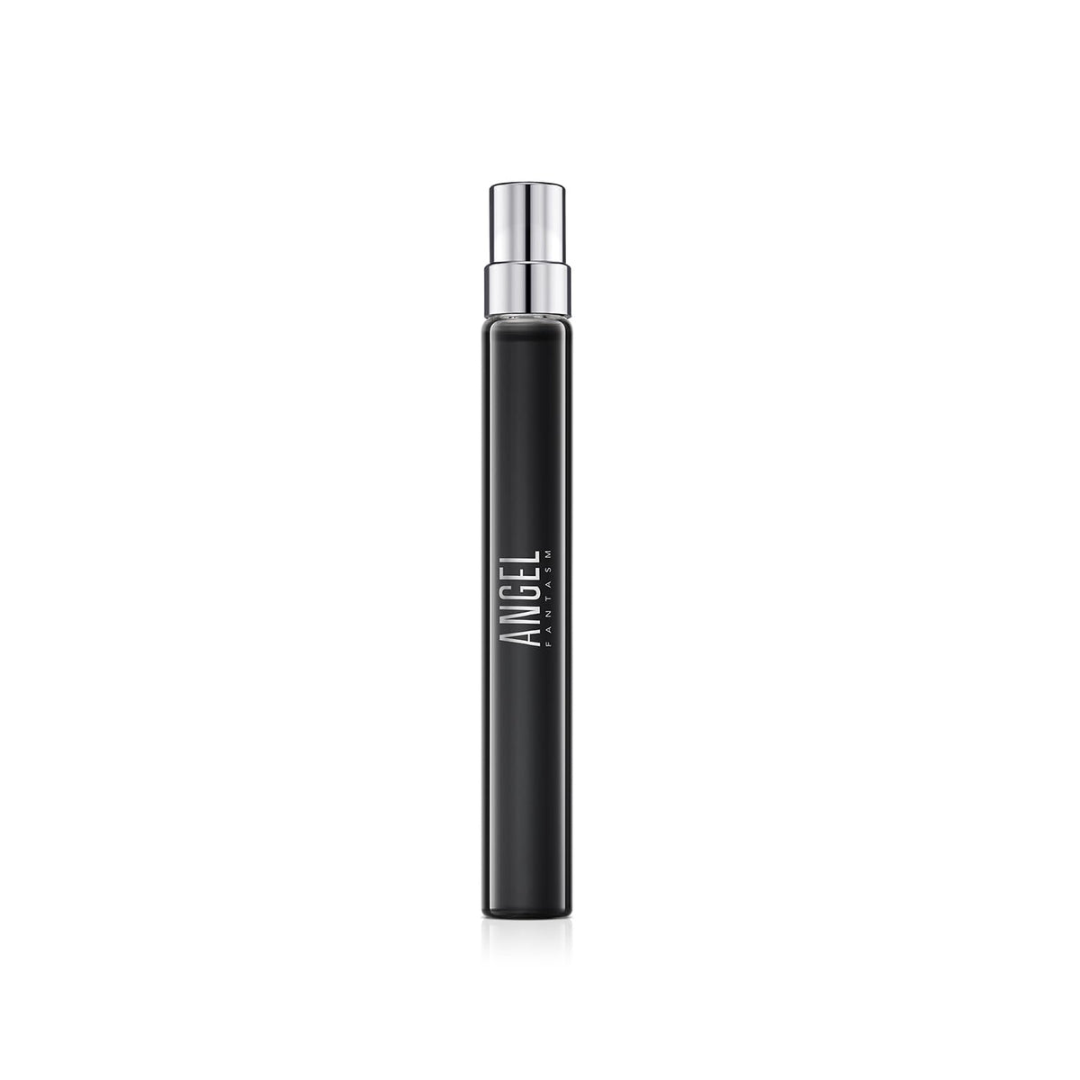 Mugler Angel Fantasm bottle close-up highlighting sleek design and lasting fragrance.