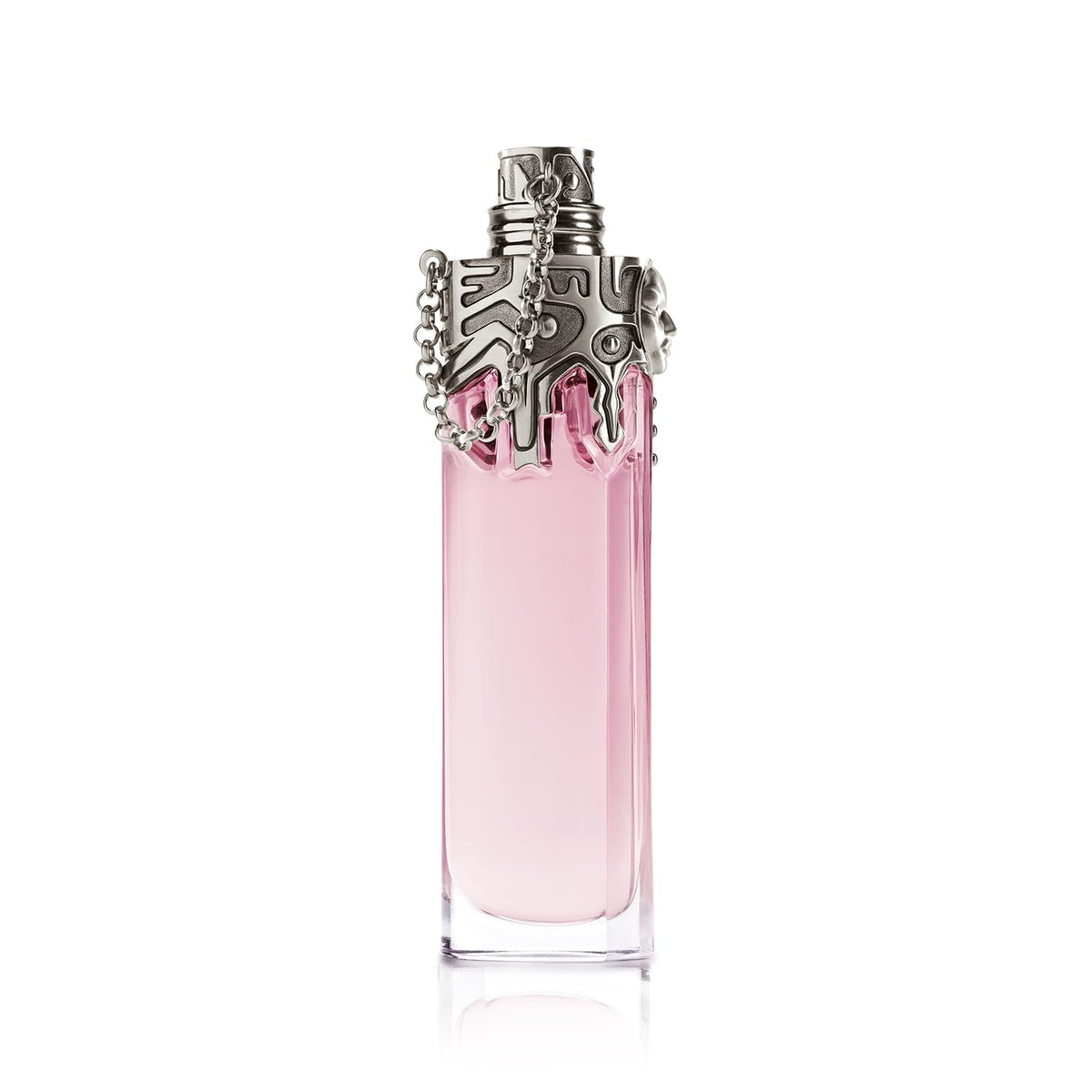 Mugler Womanity EDP bottle front view showing earthy-woody presence for daily wear