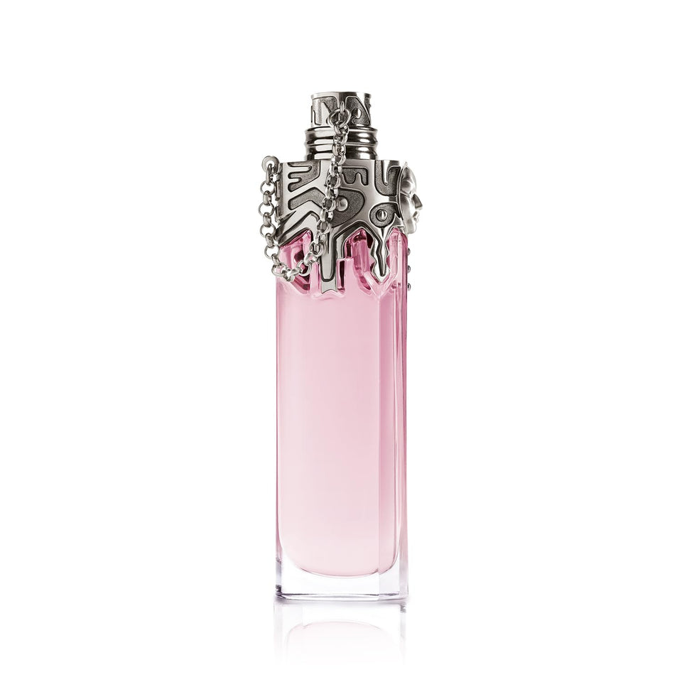 Mugler Womanity EDP bottle front view showing earthy-woody presence for daily wear