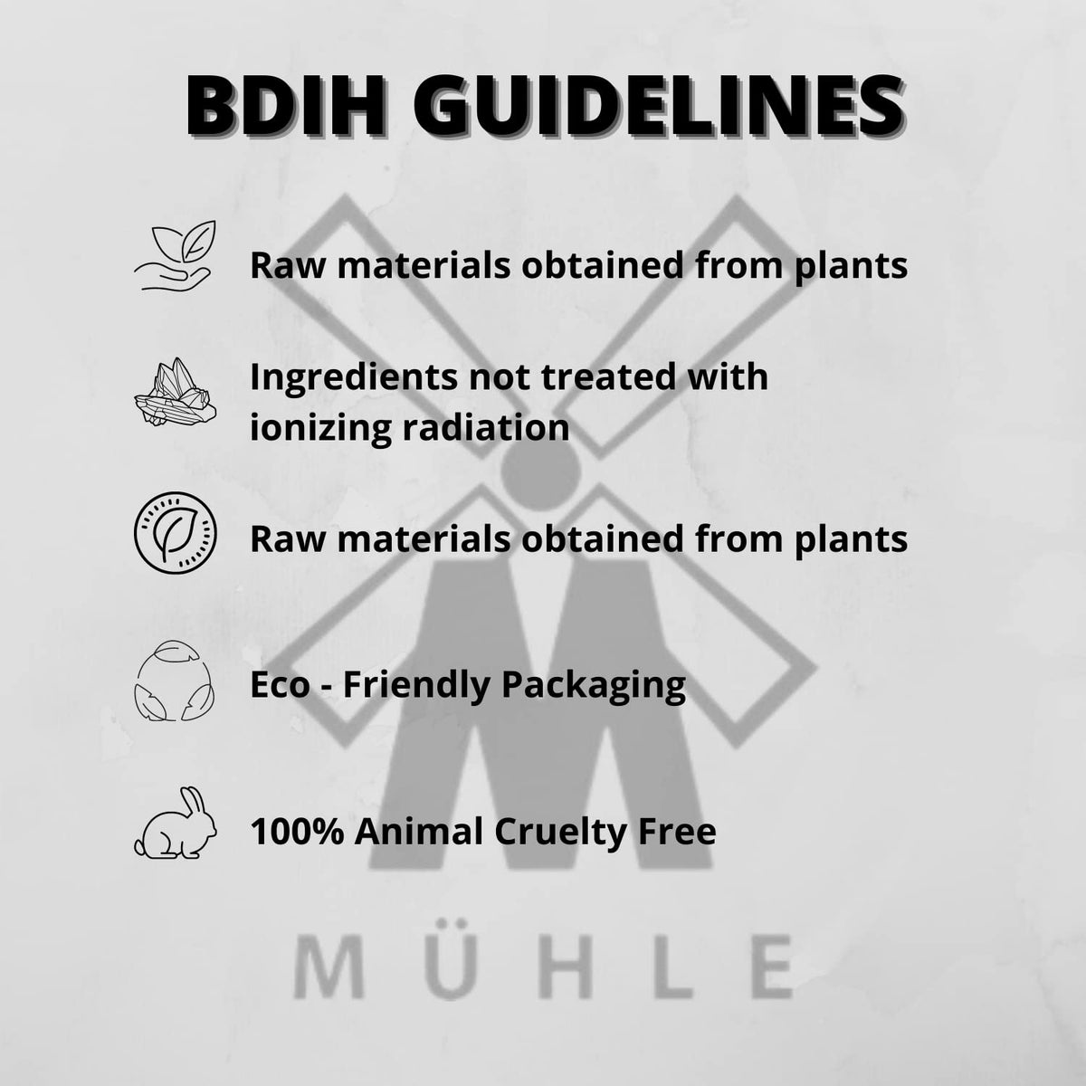 MÜHLE Organic Shaving Cream ingredients list highlights vegan formula