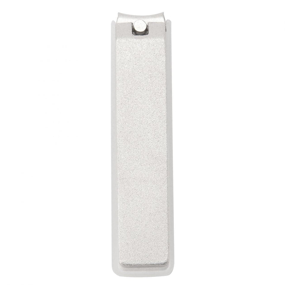 MUJI Japan Nail Clipper blade closeup shows precision for clean trimming.
