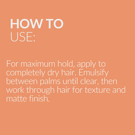 MUK Haircare Dry Ultra Matte Styling Paste remains flake-free for a clean finish.
