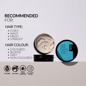 MUK Haircare Raw Styling Mud creates textured, defined looks.