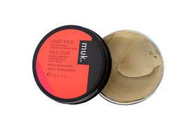 MUK Brutal Hold Mud reveals textured hair with matte finish and added body