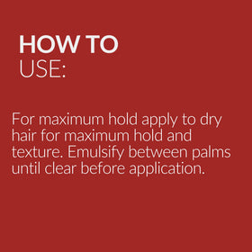 Muk Haircare Styling Mud demonstrates a low sheen finish on hair.