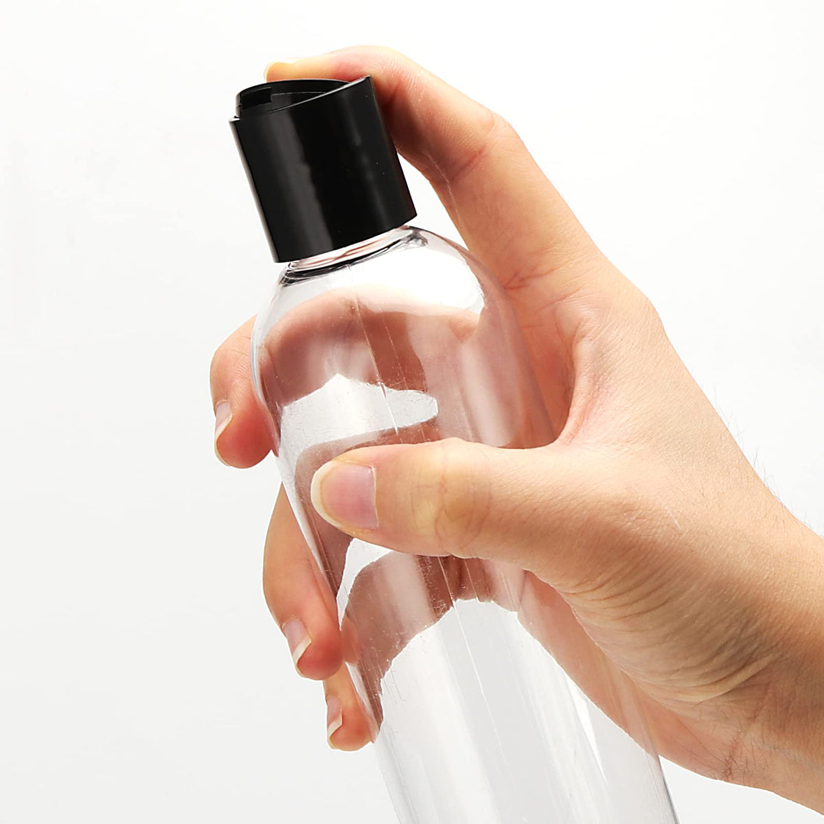 MUKLEI travel pack 8oz bottles with disc-top cap for on‑the‑go use