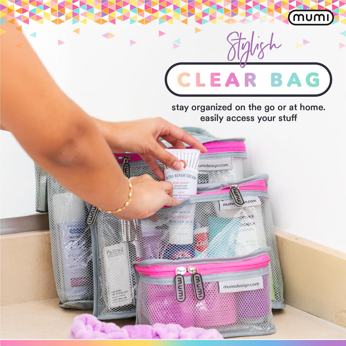 Leak-proof zipper bag by MUMI protects liquids during transit