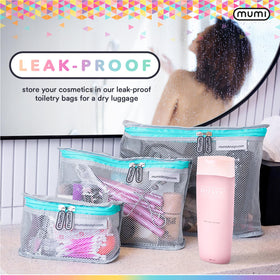 MUMI TSA-approved clear bag enabling quick security checks