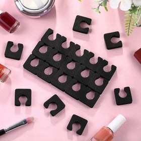 Mumufy pedicure toe separators in use during a spa session for even polish